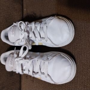 Kids White Adidas Sneakers